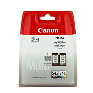 Pack Cartouches CANON 545 / 546 Noir et Couleurs
